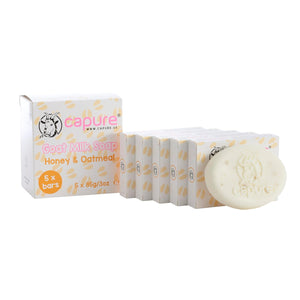 Goat Milk Soap Honey & Oatmeal 5 Pack (5 x 3oz)