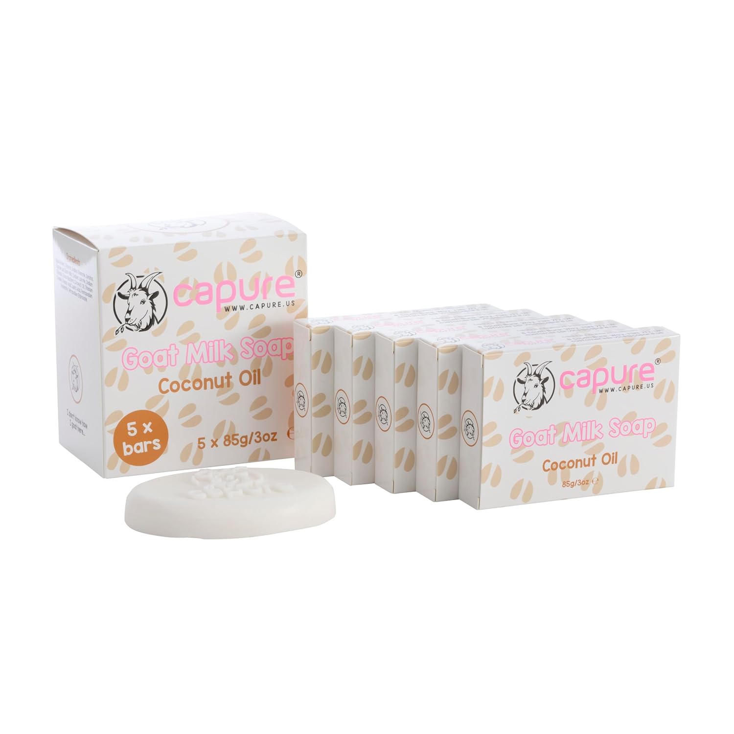 Goat Milk Soap Coconut Oil 5 Pack (5 x 3oz)