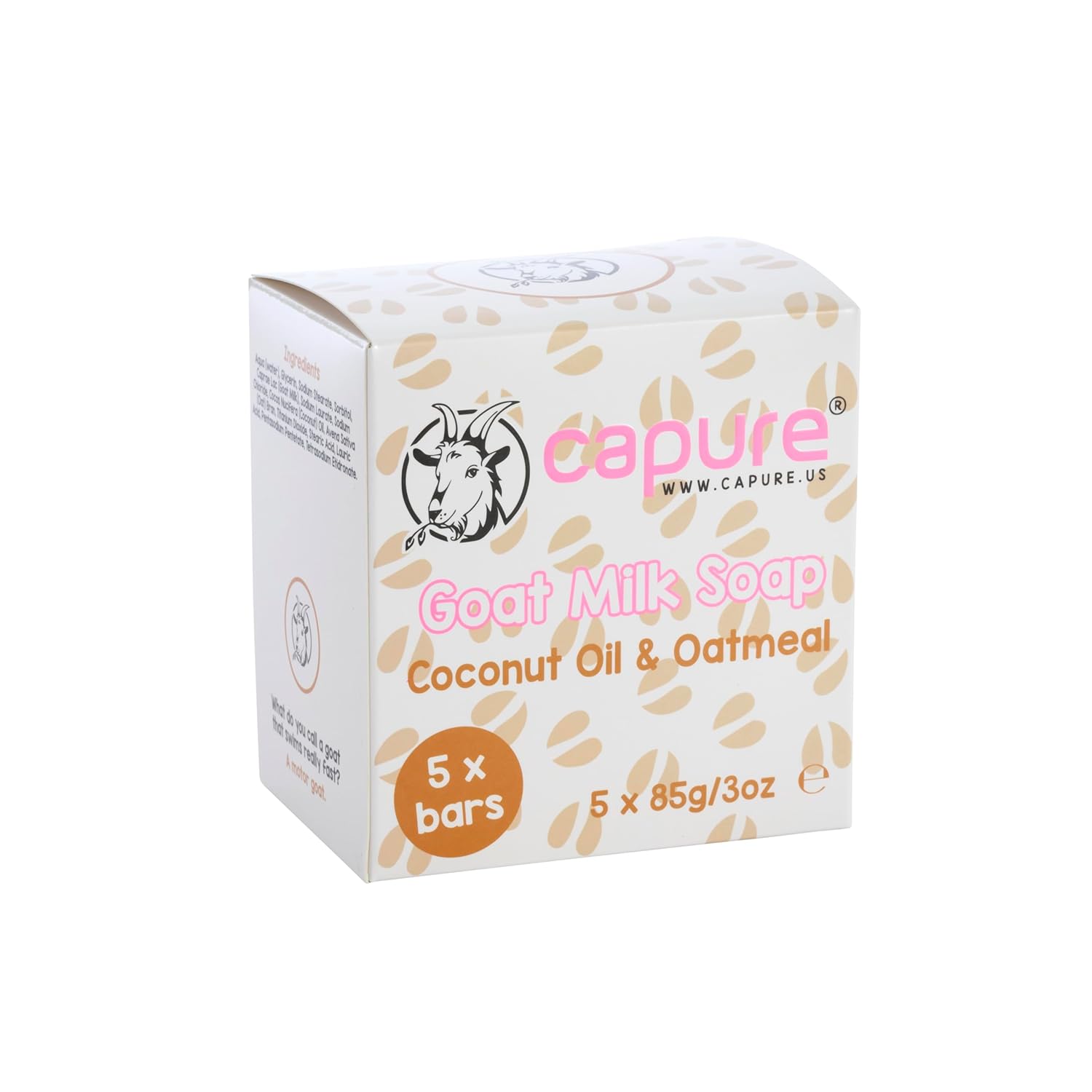 Goat Milk Soap Coconut Oil & Oatmeal 5 Pack (5 x 3oz)